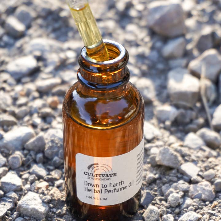 Down to Earth Herbal Perfume Oil for wholesale by Cultivate Soap and Skincare