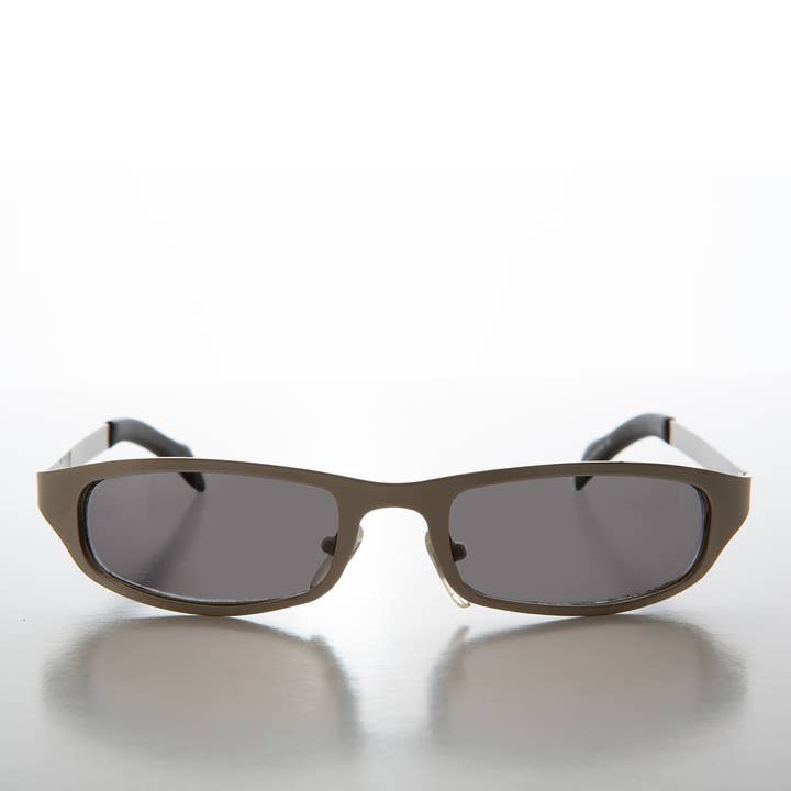 90s Sleek Sporty Wrap Metal Sunglass - Perez for wholesale by SUNGLASS MUSEUM