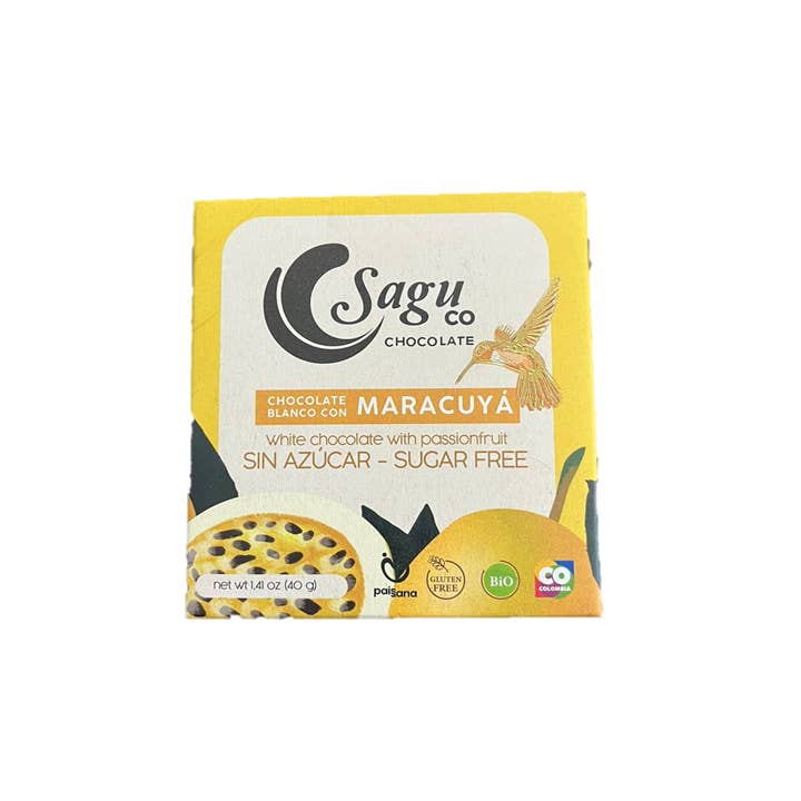 White Chocolate Sugar Free With Passion Fruit for wholesale by SAGU CO CHOCOLATE