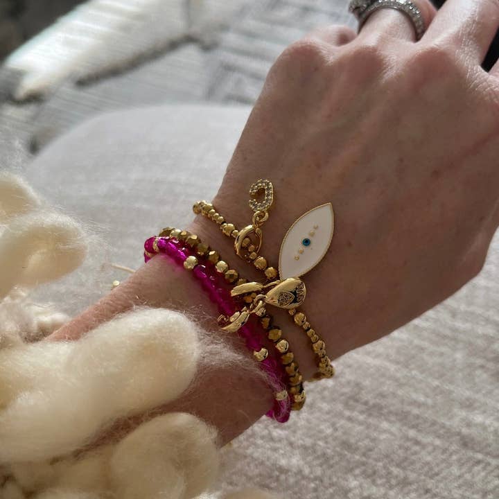 Curated By Suarez - Wholesale Beaded Bracelet - Classic Multi Mixed Beaded Waterproof Non-Tarnish Bracelets16