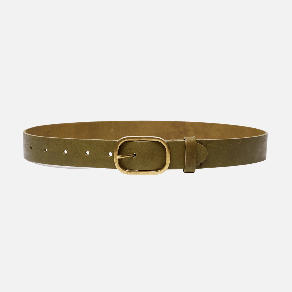 Amsterdam Heritage Leather Belts, Bags, Jackets & Apparel - Vente Ceinture – femme - Marin | Ceinture en cuir doré à boucle ovale pour femmes19