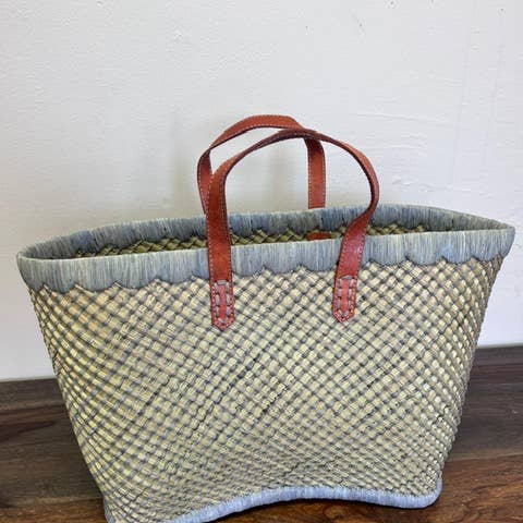 Gitzell FairTrade - Wholesale Basket - Checkered Totes, Madagascar