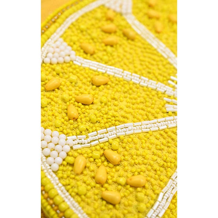 America & Beyond - Wholesale Shoulder Bag - Women's - Couture Crescent Lemon Shoulder Bag