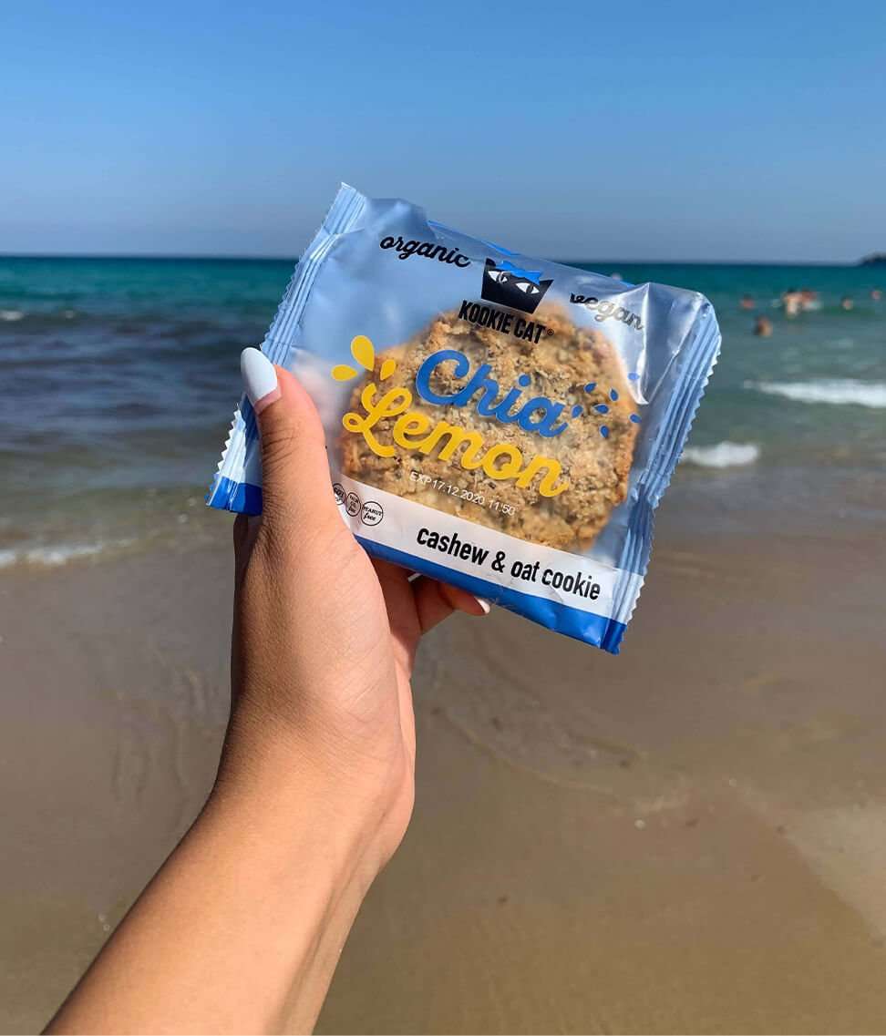 Smart Organic - Wholesale Cookie - Chia and Lemon Cookie, Bio, Kookie Cat, 50g7