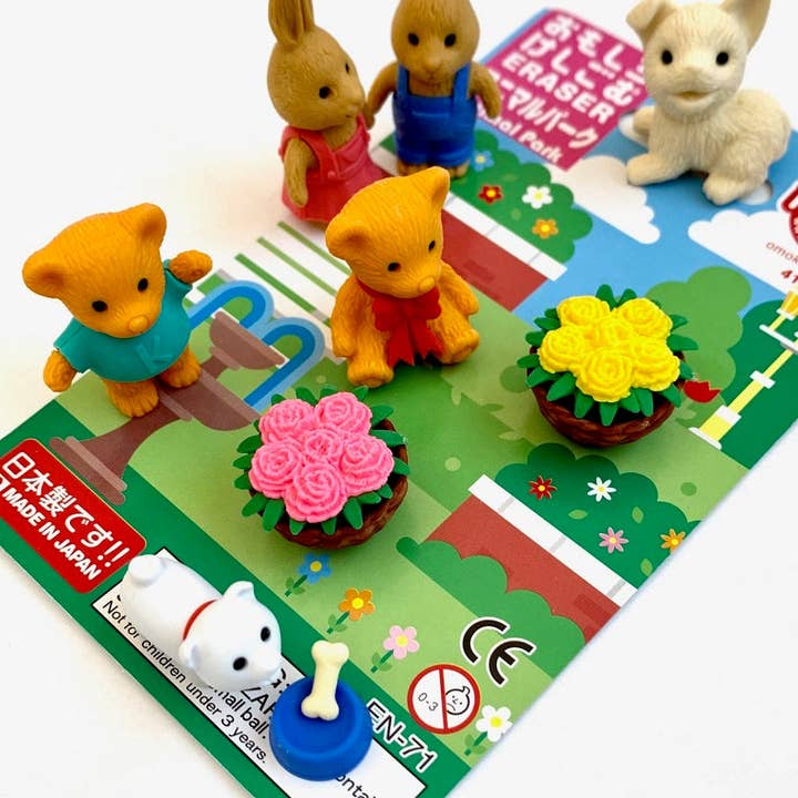 BCmini - Wholesale Eraser - 382911 Iwako Animal Park Eraser Card2