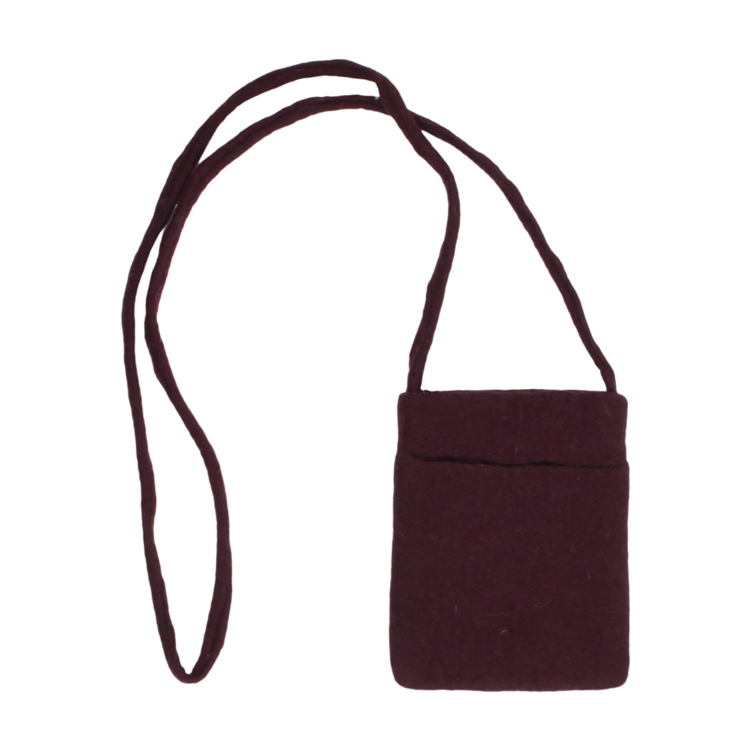 Erik & Mike - Wholesale Crossbody Bag - Women's - BG - Minimalist  CB Wool Felt Bag Plum Cairo1