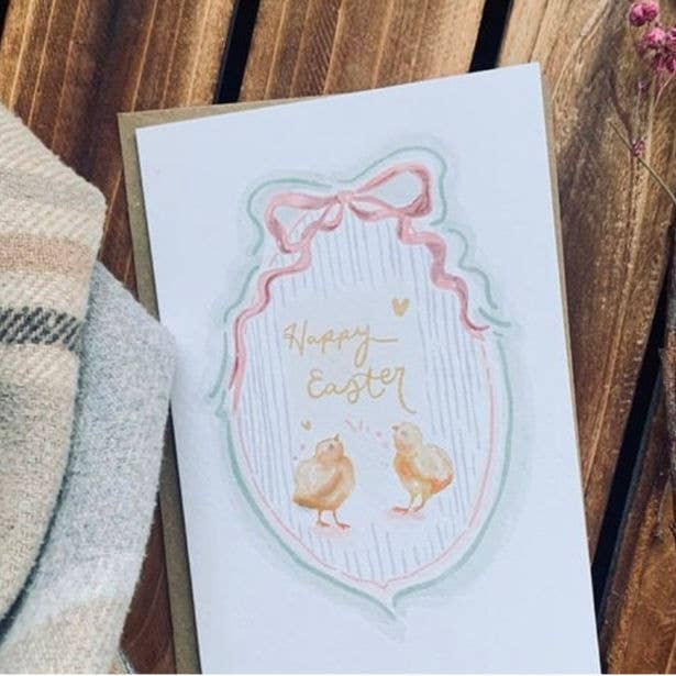 Vintage kycklingar - Påskkort för wholesale av PaperTwigs Designs