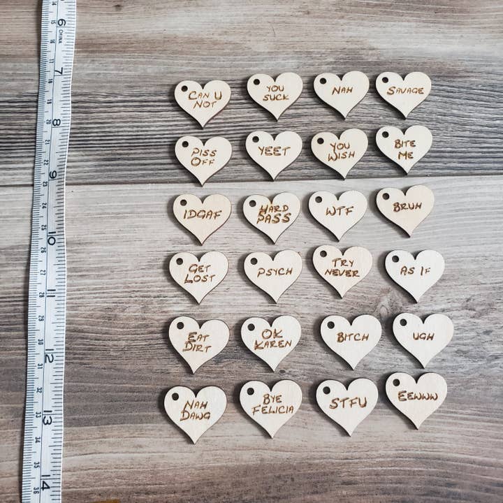 Sassy conversation heart charm set for wholesale by The Innovative Tech