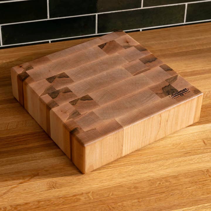 Laurel Mercantile - Wholesale Cutting Board - Maple End Grain Square Butcher Block5