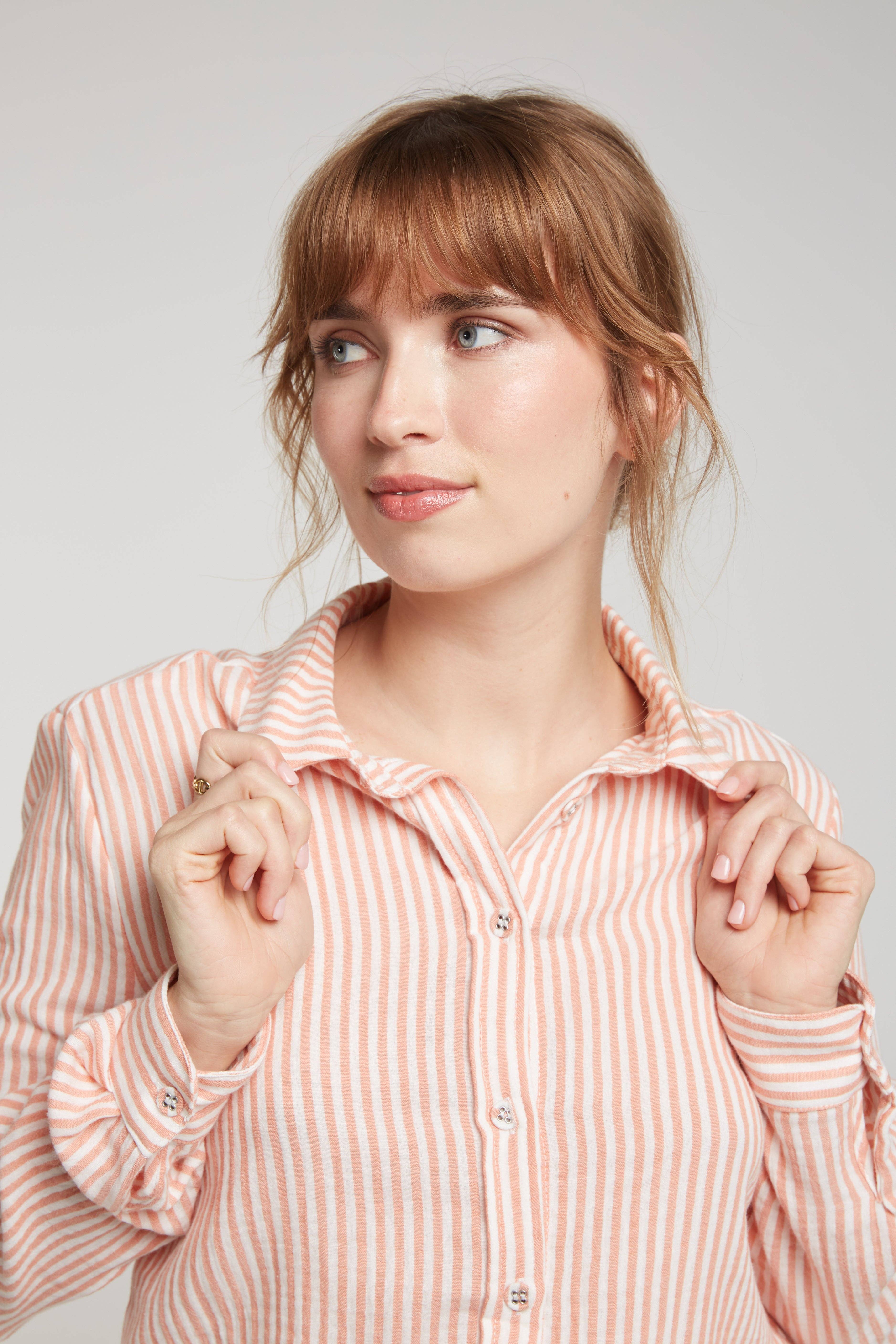 Andy & Lucy – Engroshandel Skjorte - Dame – HEATHER - stribet bomuldsgaze-skjorte12