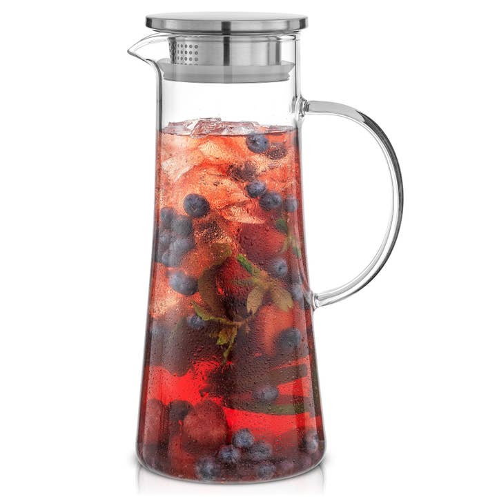 JoyJolt - Wholesale Pitcher - Breeze Summer Drink Pitcher with Stainless Steel Lid - 50 oz