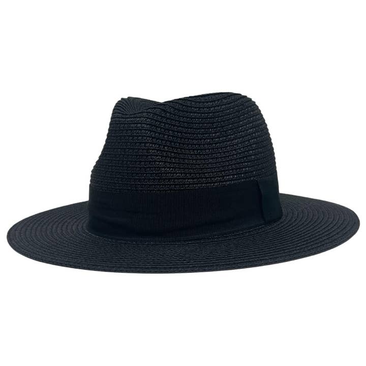 American Hat Makers - Wholesale Straw hat – Unisex - Safari Fedora Straw Hat - Style Sunday Afternoon