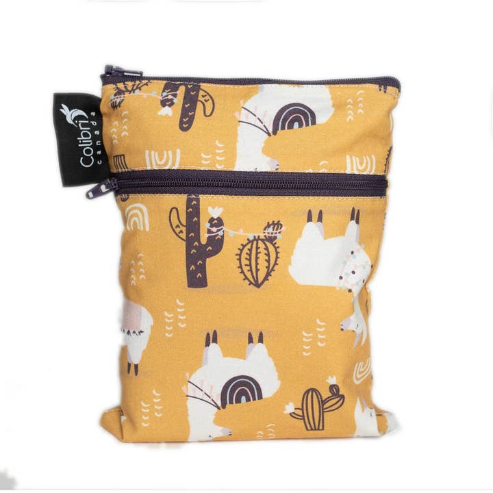 Llama Mini Double Duty Wet Bag for wholesale by Colibri Canada
