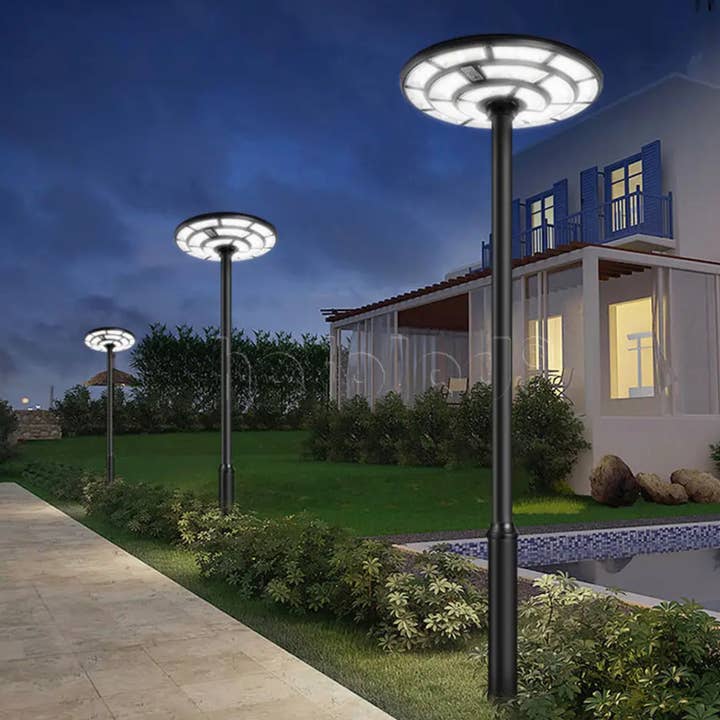 OutdoorSolarOutlet - Wholesale Outdoor/Lawn Light - 2500W Solar Outdoor Light UFO Garden Pole And Wall Street Lights For Home, Yard, Farmhouses with Remote16