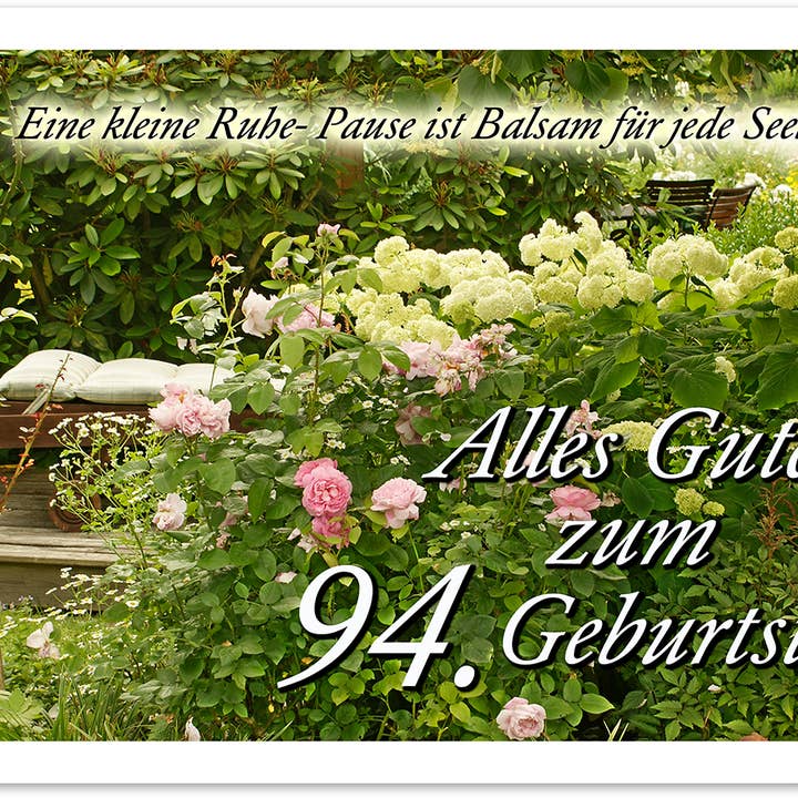 Nummer fødselsdag/lykønskningskort/94. fødselsdag/ 529194 for engroshandel hos Yabué