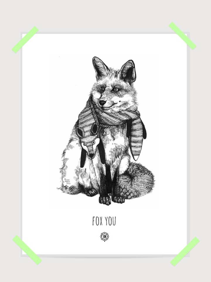 Fox You poster för wholesale av Les Petits Collectionneurs