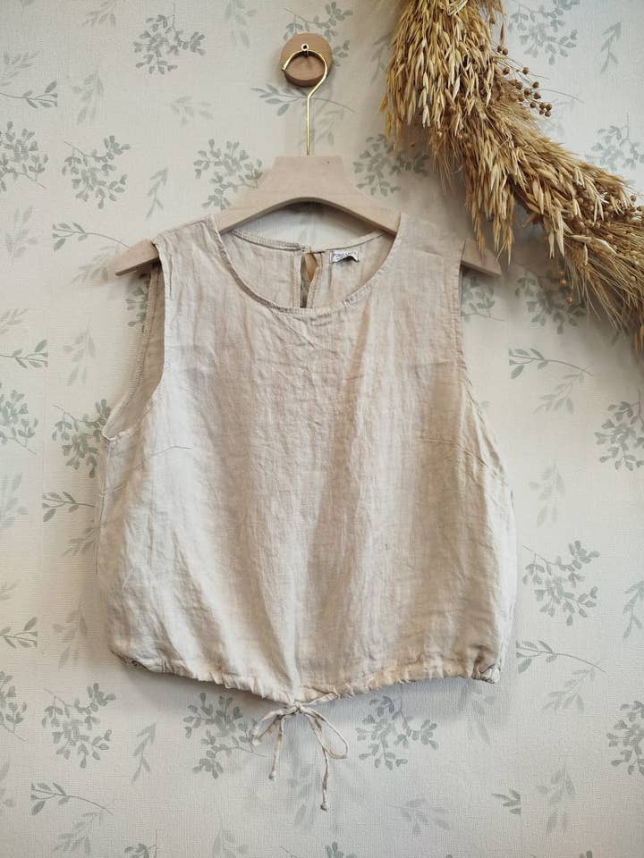 Linos y Textiles - Wholesale T-shirt – women's - REF:74019 100% Linen T-shirt8