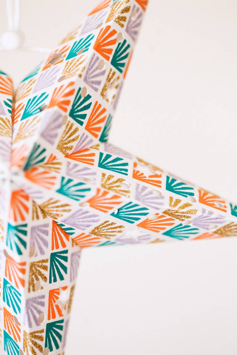 Acacia Creations – Engroshandel Papirlampe – 8" Gatsby Mini Papir Stjerne Lanterne1