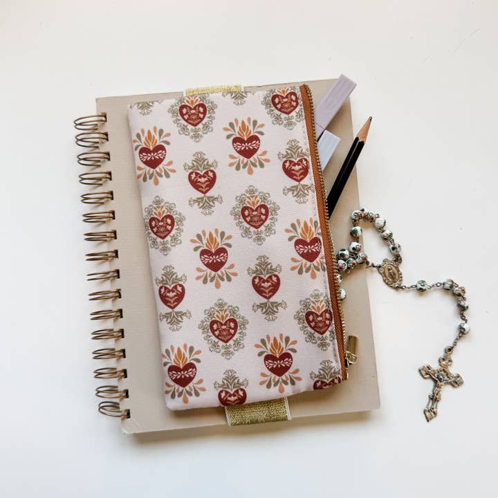 The Little Rose Shop - Wholesale Pouch - Women's - Holy Family Hearts Catholic Bible/Planner Pouch