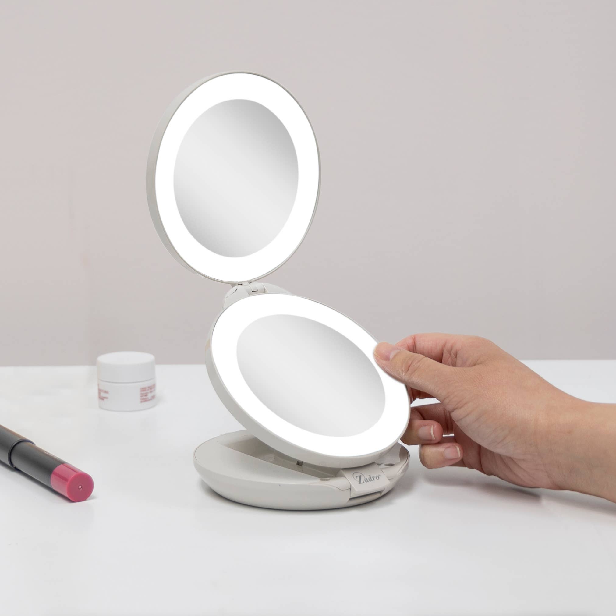 Zadro, Inc. - Wholesale Compact Mirror - Lighted Travel Mirror with Magnification & Folding-to-Compac21