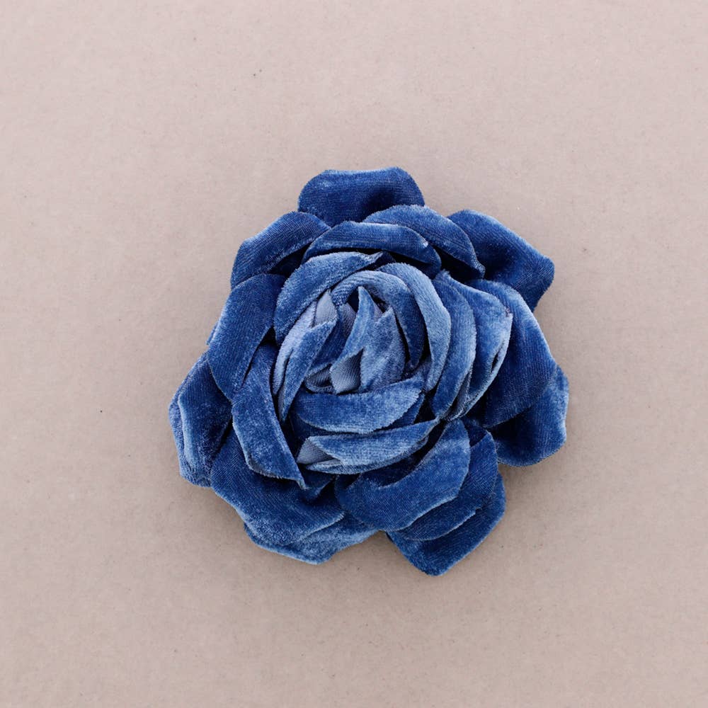 Sonata - Wholesale Snap Jewelry - Velvet Flower Brooch 13cm6