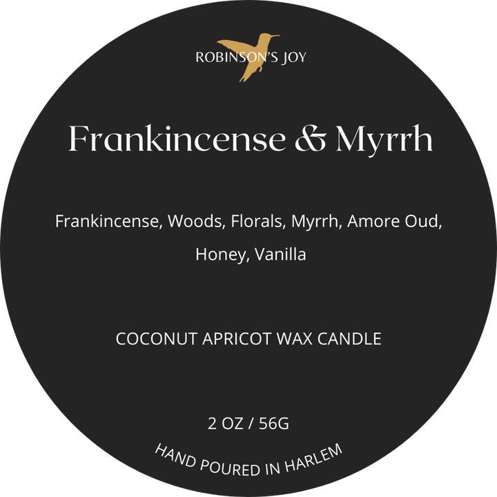 ROBINSON'S JOY - Wholesale Travel Candles - Frankincense & Myrrh 2 oz Candle- Winter Collection2