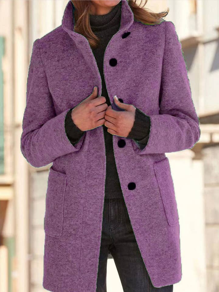 safistyle - Wholesale Coat - Women's - Tailored Button-Up Coat1