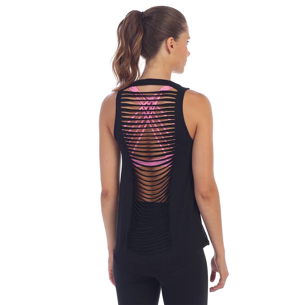 American Fitness Couture - Wholesale Tank Top - Women's - Laser Cut Get Shredded Tank0
