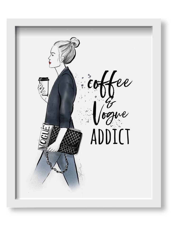 Café & Vogue Art Imprimé pour la vente par Alison Gordon Studio