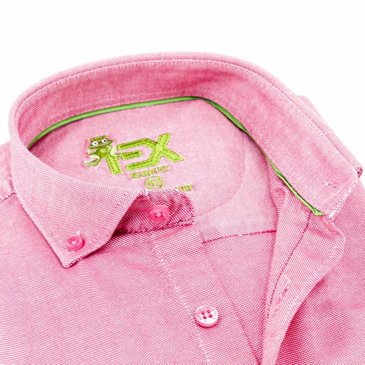 Oxford FROG Button Down Shirt - Red for wholesale by EIGHT X