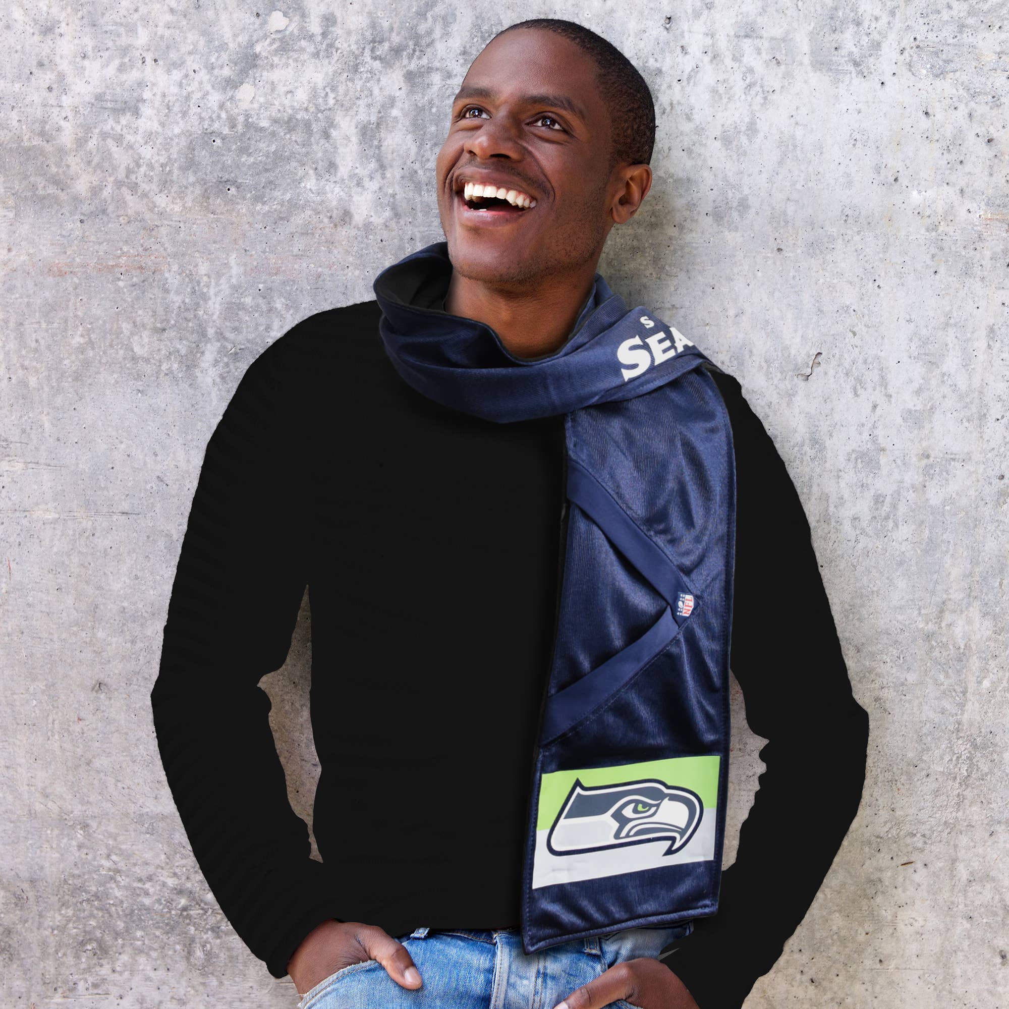 Little Earth Productions - Wholesale Scarf - Unisex - NFL Seattle Seahawks Hero Jersey Scarf1