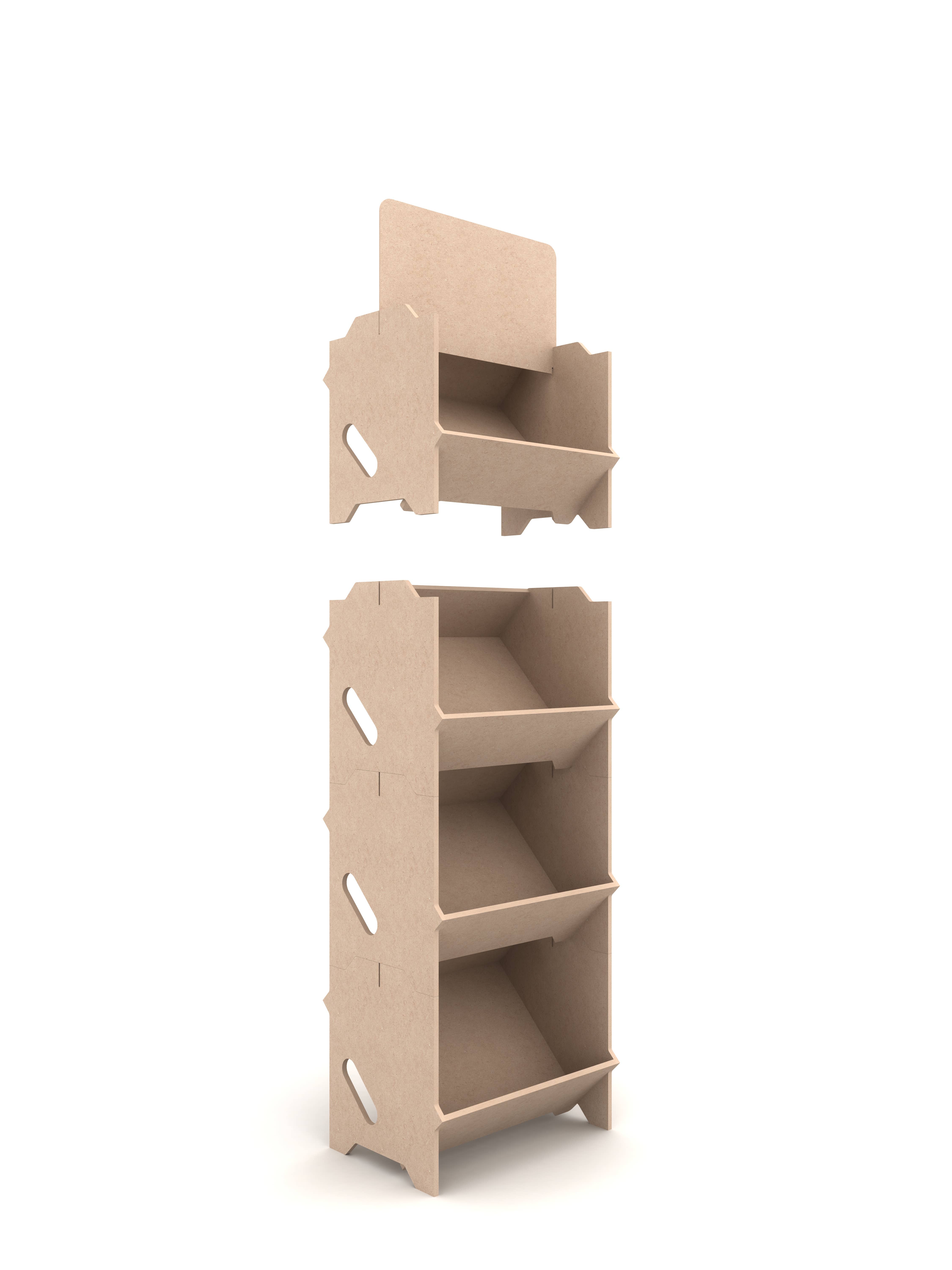 IZZIBOX - Wholesale Retailer Display Stand/Case - IZZIBOX DISPLAY IN MDF WOOD