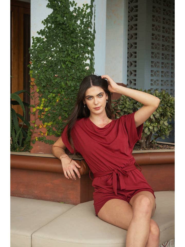 Pear Collections - Vente Combishort – femme - Combinaison col bateau Ruby Fun3