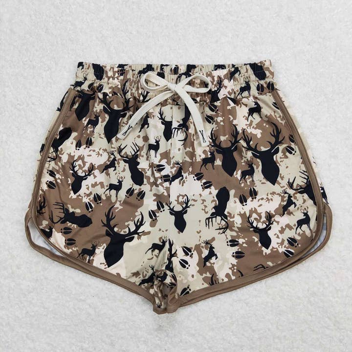Adult Women Green Deer Hunting Summer Shorts for wholesale by Aier Wholesale