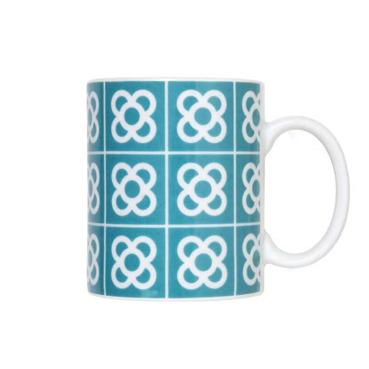 Mug Barcelona Flower Turquesa pour la vente par Flor de Barcelona
