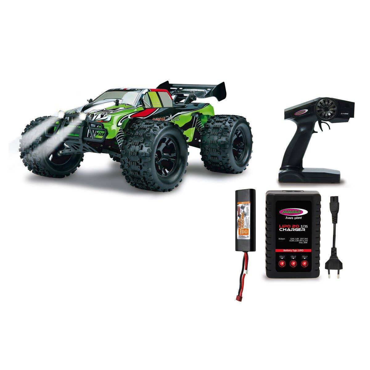 mhw24 - Venta al por mayor Coches/camiones de juguete - Niños - Monster Truck Akron BL 4WD 1:10 Lipo 2,4 GHz con barra de apoyo2