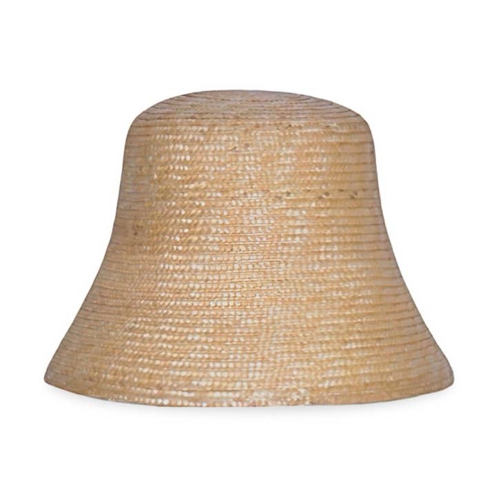 Raffia Lamp Bucket Hat for wholesale by London Atelier Byproduct