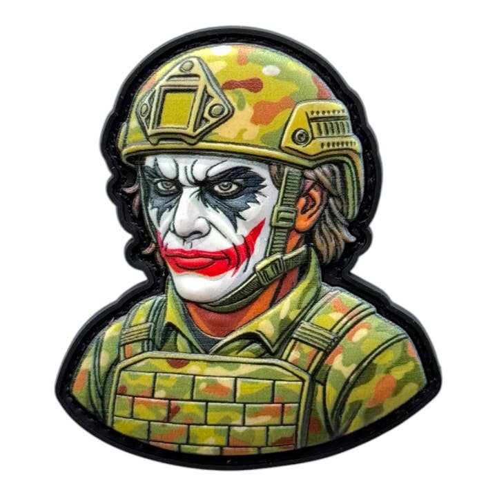 Emblema PVC Joker Tático – Emblema de Moral Militar por atacado de ARTPATCHES