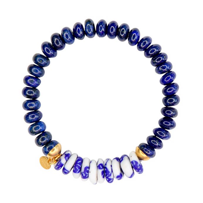 Bracelet extensible Julep en bleu marine pour la vente par Catherine Page Jewelry