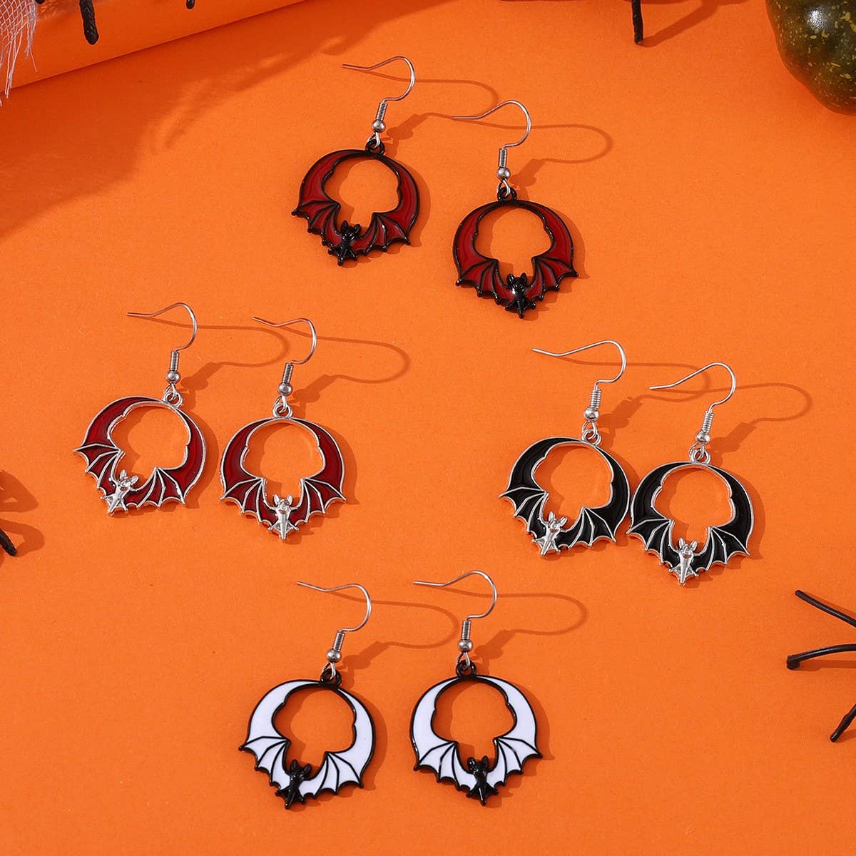ACCITY - Wholesale Dangle Earrings - PERSONALIZED FUNNY DARK BAT PENDANT EARRINGS_CWAJE19736
