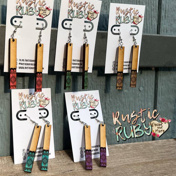 Boho Dangle Earrings for wholesale by Rustic Ruby Decor and More LLC