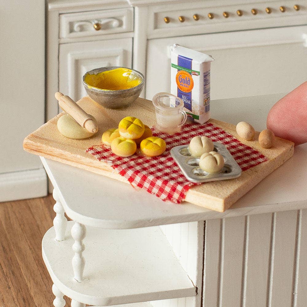 Factory Direct Craft - Vendita all'ingrosso Kit di accessori per bambole - Bambini - Espositore per Pane in Miniatura da Tavolo da 2-3/4"2