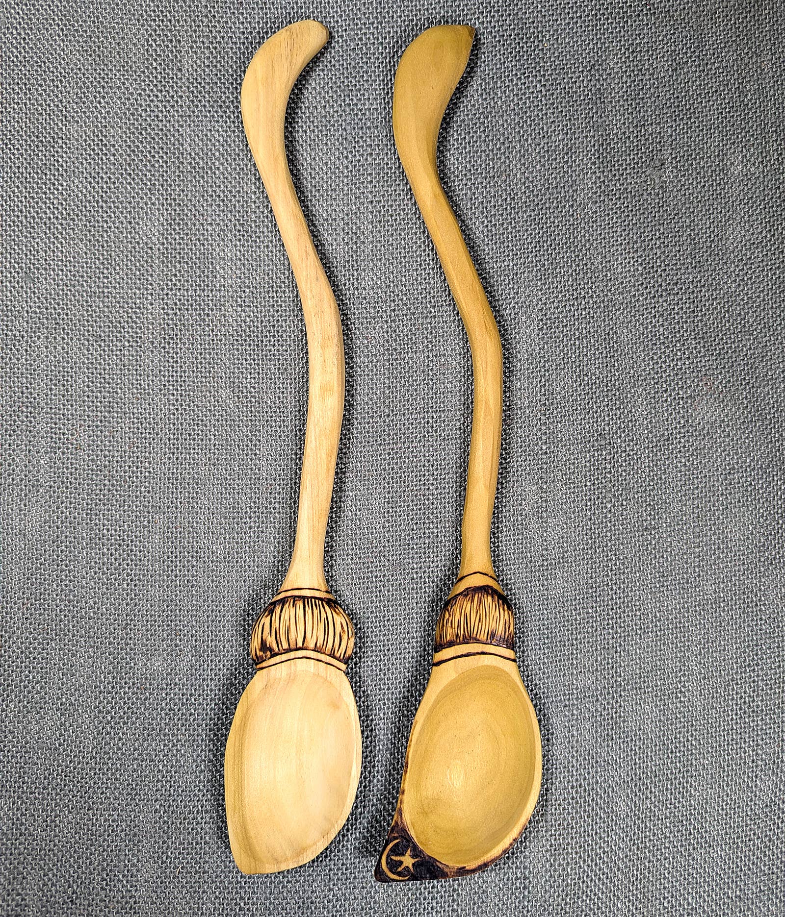 Chaos Woods - Wholesale Kitchen Spoon - Witch Broom Spoon - Hand carved Poplar wood for cooking3