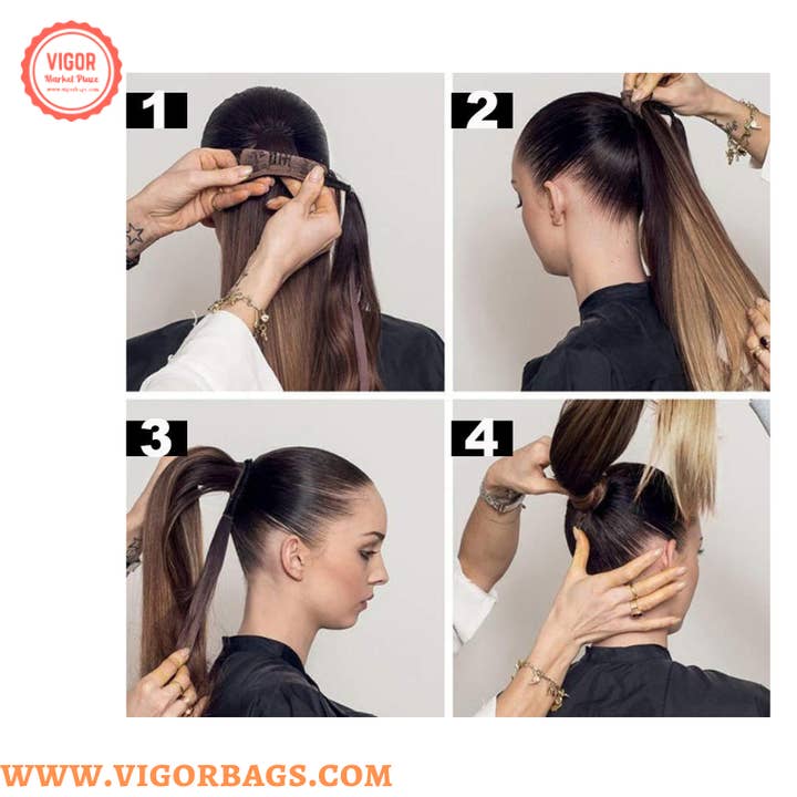 VIGOR - Wholesale Hair extensions - Long Straight Ponytail Hair Synthetic Extensions Heat Resistant - MOQ 10 pcs3