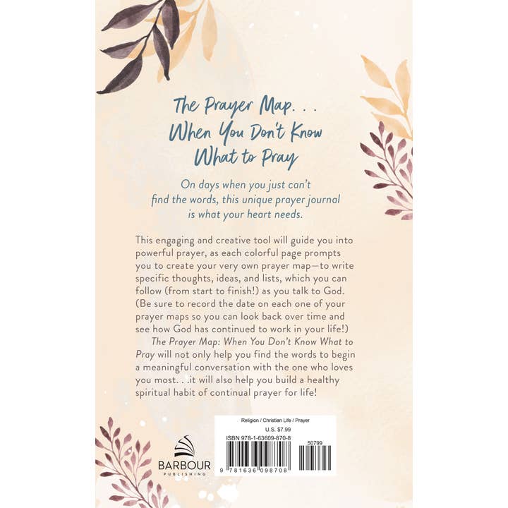 Barbour Publishing, Inc. - Wholesale Journal/Diary - The Prayer Map: When You Don't Know What to Pray3