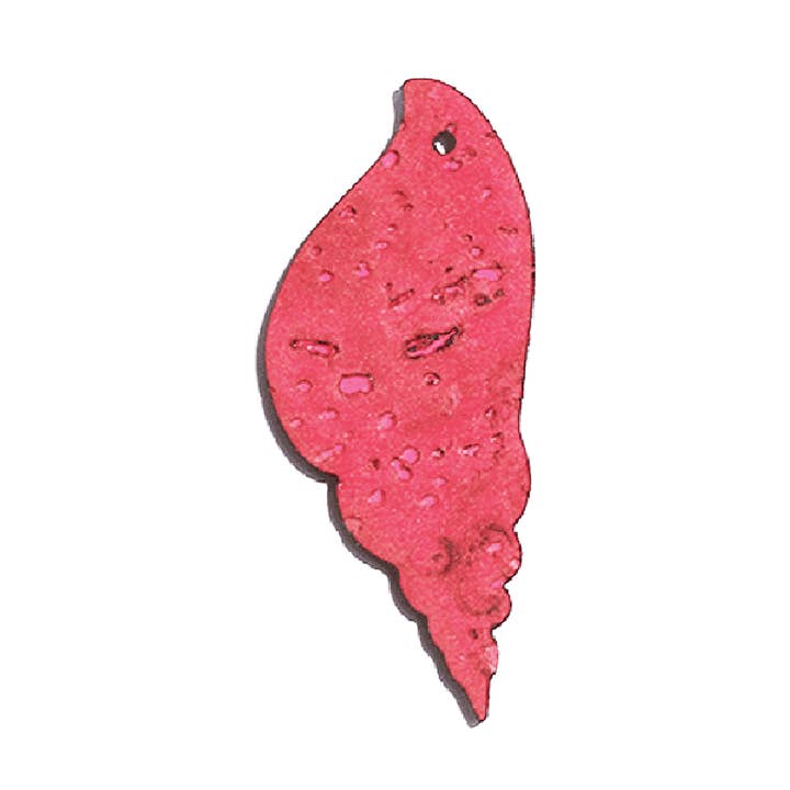 Grande ciondolo conchiglia rosa al pezzo per la vendita all'ingrosso da parte di Matcha Paris