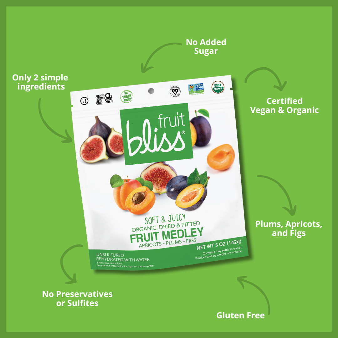 Fruit Bliss - Wholesale Dried/Dehydrated Fruit - Organic Fruit Medley 5oz2