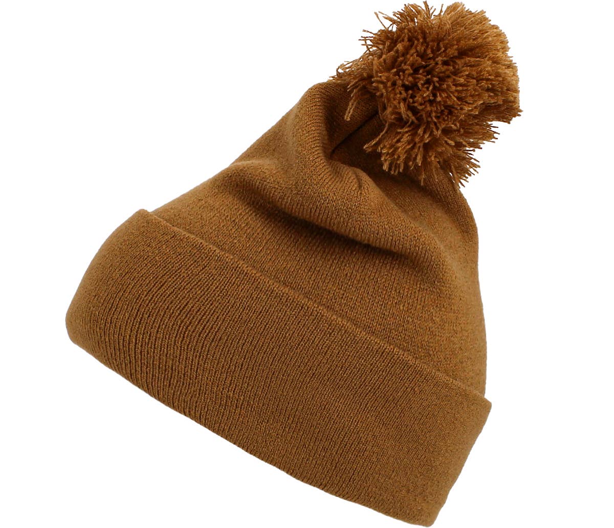 KBETHOS - Vente Bonnet – unisexe - Bonnet Blank Pom22