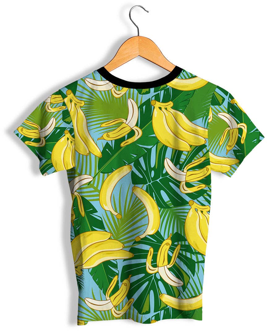 Fishikii - Wholesale Screen Printed T-Shirt - Unisex - Fishikii Unisex Hipster Banana T-Shirt | CAM.2800