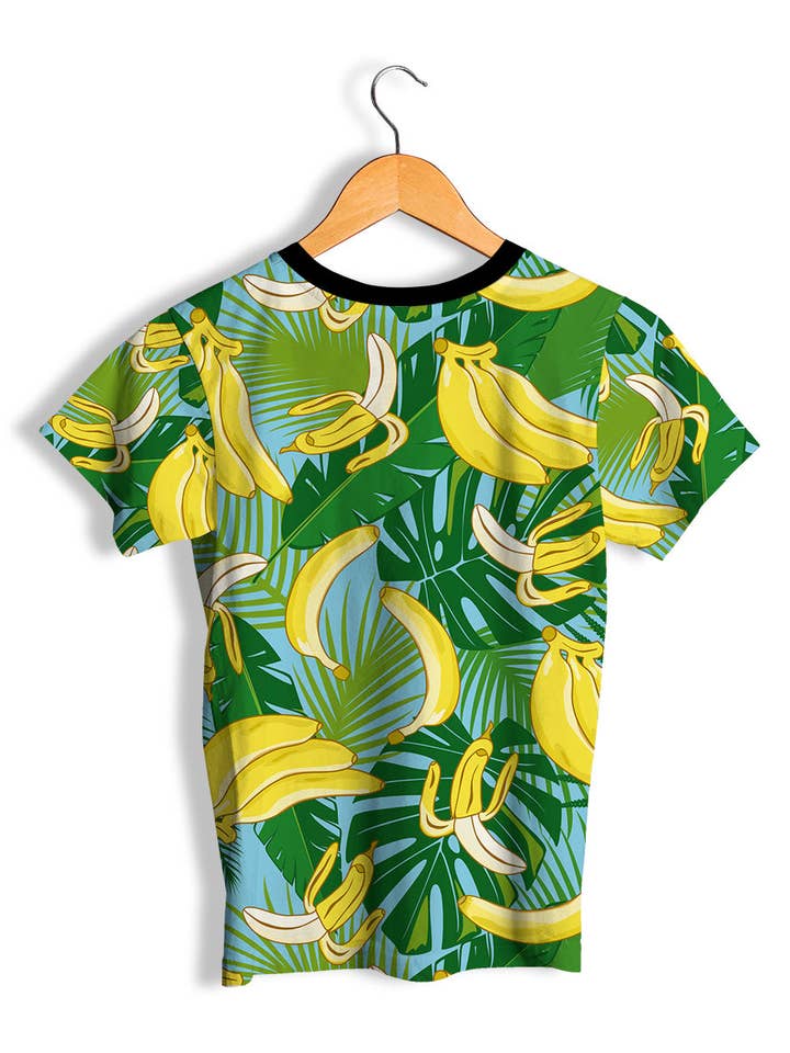Fishikii - Wholesale Screen Printed T-Shirt - Unisex - Fishikii Unisex Hipster Banana T-Shirt | CAM.280